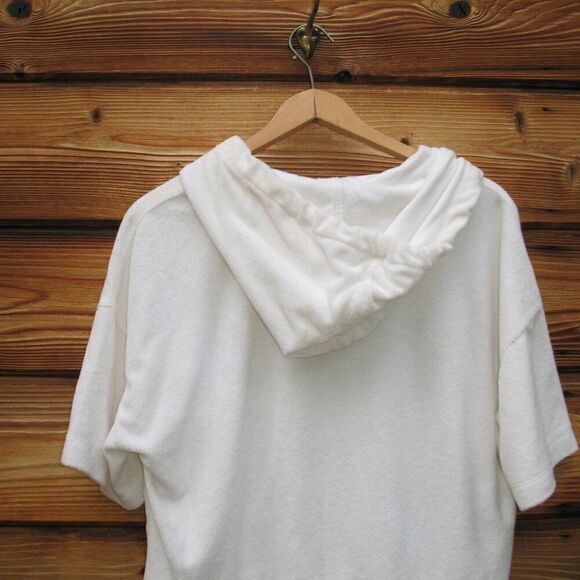 Club Monaco Terry Hoodie Pullover Top - Picture 8 of 10